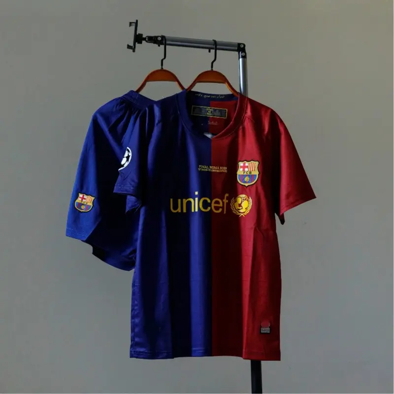 Barcelona 2025/26 Home Kit Retro Unicef ​​2009 | Authentic Barcelona 2009 Jersey and Shorts - Standard Match Kit