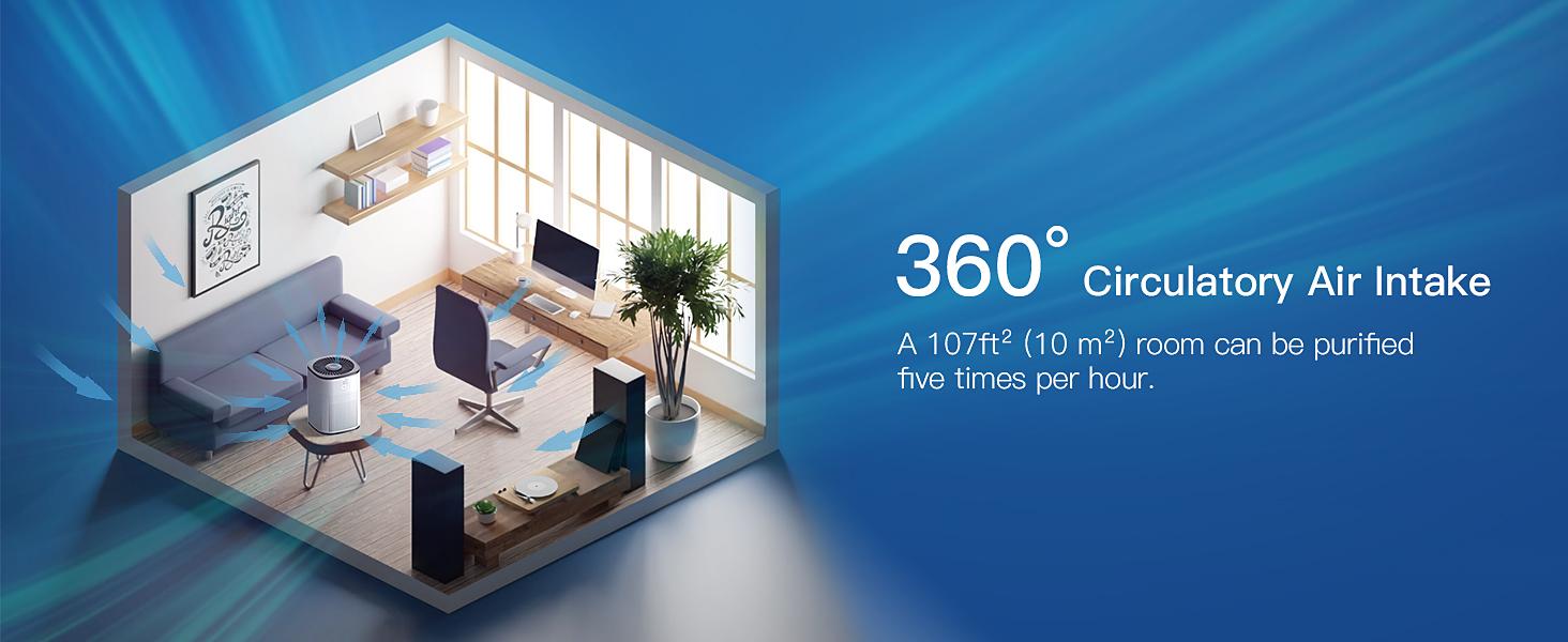 Morento Air Purifier 1800 Portable HEPA & Activated Carbon Cleaner with 3-Stage Filtration, One-Button Control, Aromatherapy Feature, Lightweight Design#TikTokShopBlackFriday