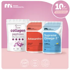 Jose’s Longevity Essentials: Astaxanthin Softgels, Supreme Omega-3 Fish Oil Softgels & Collagen Peptides Powder