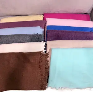 Machine woven 100% Ladakh Pashmina Goat Fiber Shawl