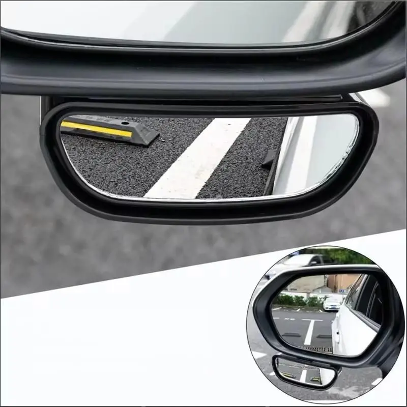 Automatic Adjustable Wide Angle Side Rearview Mirror, Blind Spot Convex Mirror, Car Reverse Assist Rearview Mirror, Safety Driving Aid, Car Accessories, Automotive, Rear View Mirrors