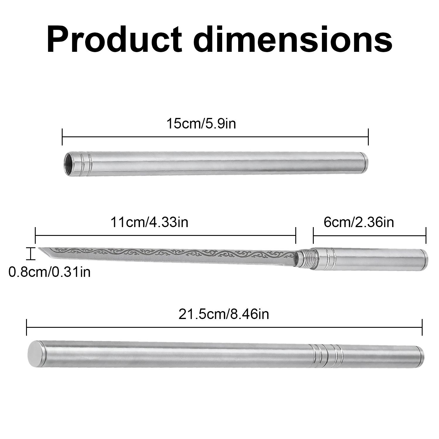 VAYWET Stainless Steel Mini Knife 1 Piece Set with Blade Handle, Durable Meat Steak Knife, 1 pack Sheath, Thickened for Various Kitchen Uses Cutting Utensils Blade for Camping EDC Essential Hiking Outdoor Compact, Travel-Friendly Design for Everyday Carry