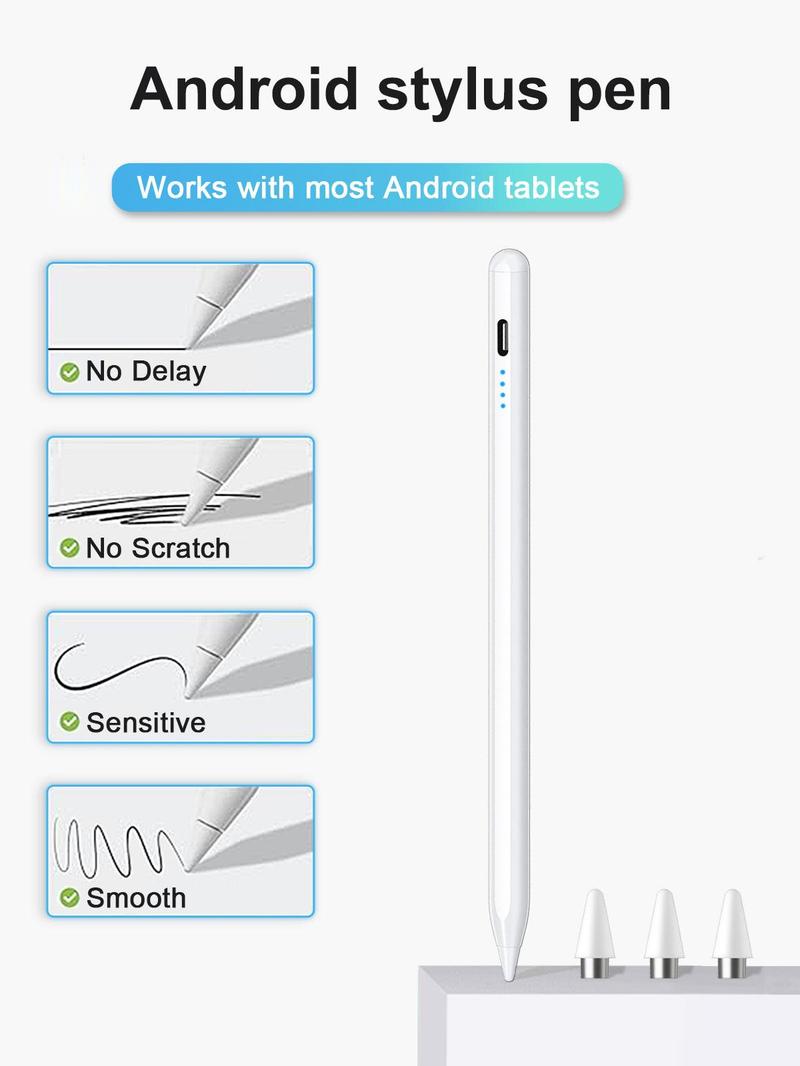 Stylus Pen for Android Tablets & Mobile Phones.Not compatible with iPad. Touch Pen for iPhone Tablet. Capacitive Pen for XIAOMI HUAWEI White Smartphone