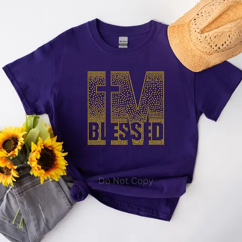 I'm Blessed Rhinestone Transfer