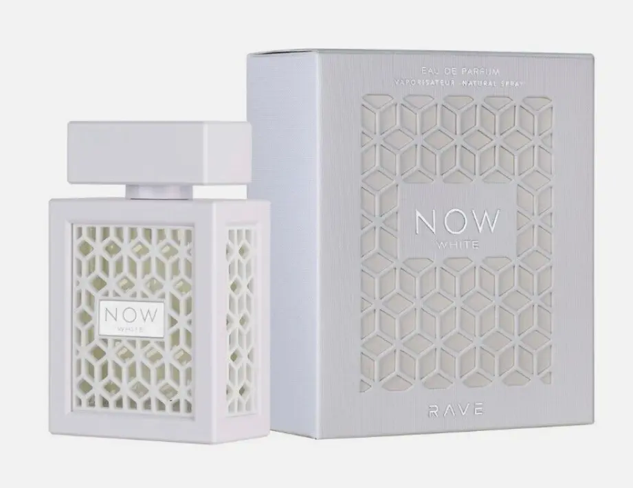 Lattafa RAVE NOW WHITE Unisex EDP Perfume Spray - Purse-Sized, 3.4oz (100ml) - Beauty & Personal Care Fragrance