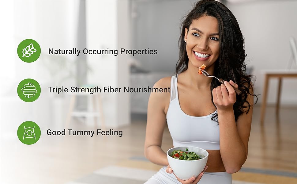 DEAL SUPPLEMENT Psyllium Husk Capsules –Soluble Fiber | Optimum Digestive Health for Gut & Colon Healthcare Dietary