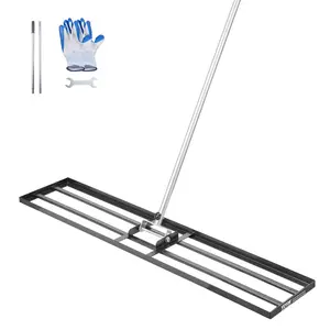 10" x 48" Heavy-Duty Lawn Leveling Rake with 83.9" Adjustable Handle – Perfect for Yard & Garden Maintenance