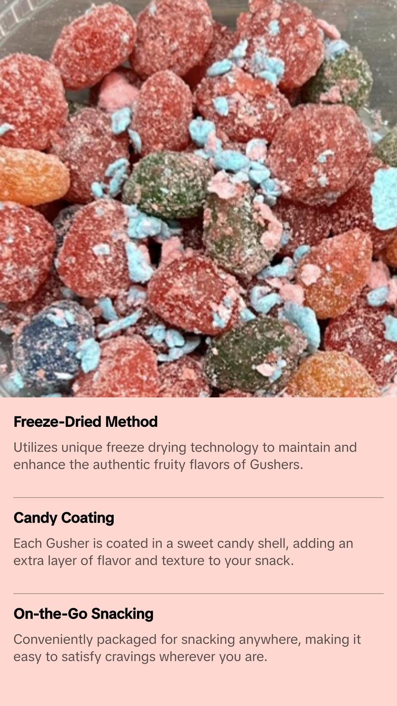 cotton candy covered gushers fruit shop