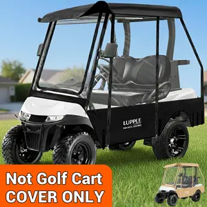 LUPPLE 2 Passenger Golf Cart Enclosure for EZGO TXT RXV 2 Seat, 600D Oxford Waterproof All-Weather Rain Cover, Golf Cart Accessories Winter Enclosure, 4-Sided Windows Roll-up Door