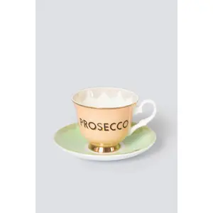 Prosecco Teacup and Saucer