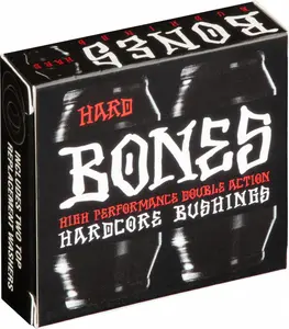 Bones Hardcore Hard Bushings 96a - Black/Black (Set of 4)