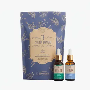 Kit Bienestar / Bundle Wellness | Tea Sueña Bonito + Floral Essence Calma + Floral Essence Rescate | 20 tea bags | 30ml