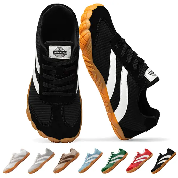 Women's 2026 Pro Minimalist Barefoot Casual Trainers - Wide Toe Box, 0 Drop, Non-Slip, Lightweight, Breathable, Patchwork Fashion Footwear for Outdoor Walking & Hiking, Unisex Shoes