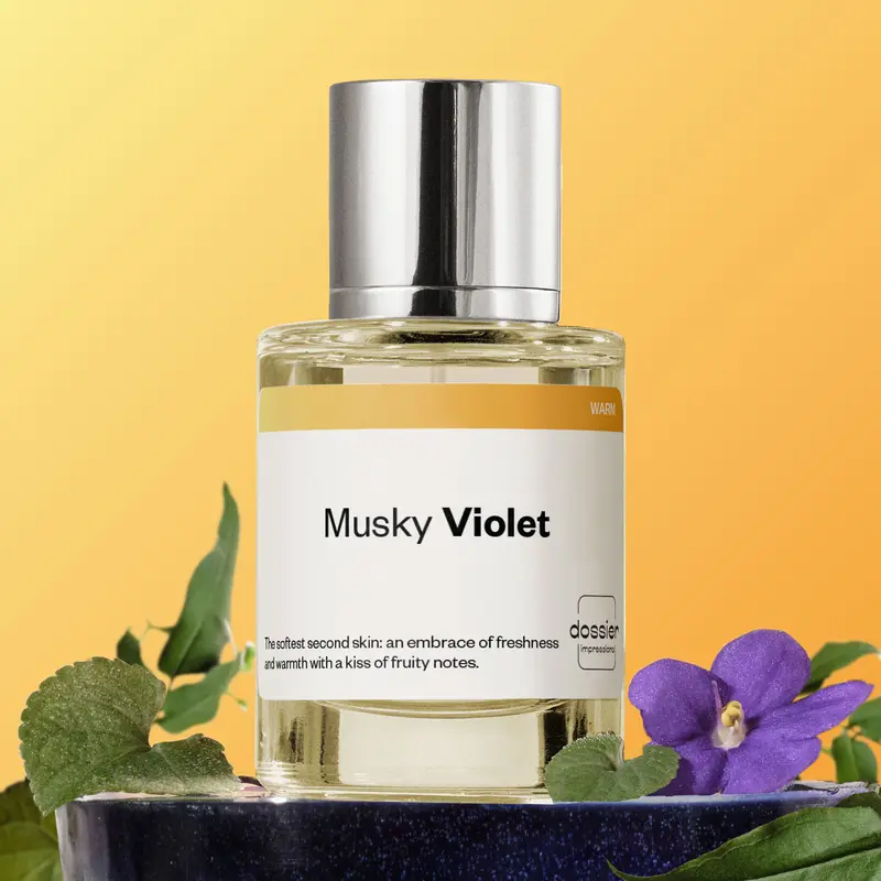 Musky Violet, Dossier Perfumes, Unisex, 50ml, Eau de Parfum, Watermelon, Green Apple, Musks, Violet Leafs