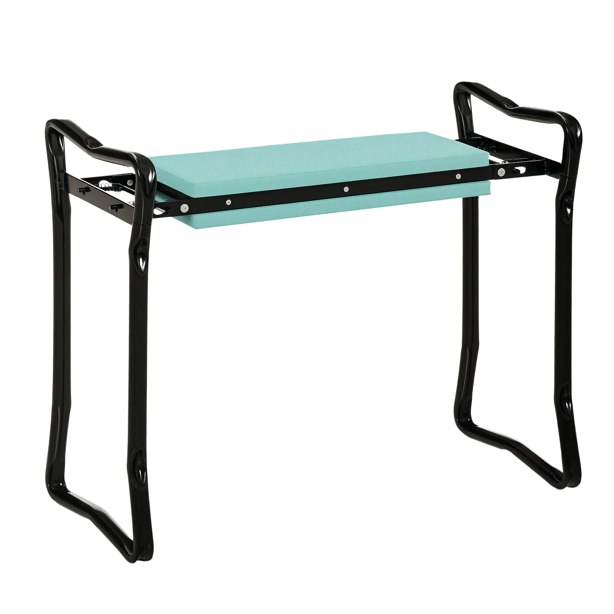 Outsunny Ergonomic EVA Foam Padded Foldable Garden Kneeler-Seat Bench, Fast Folding Protection Gardening Workseat Stool for Gardening Tasks, 23.5" L x 10.5" W x 5.3" H, Green