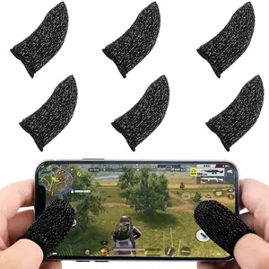 Gaming Finger Sleeve 10 Pcs Mobile Sweatproof Gloves for Game Controller Enhanced Grip and Comfort