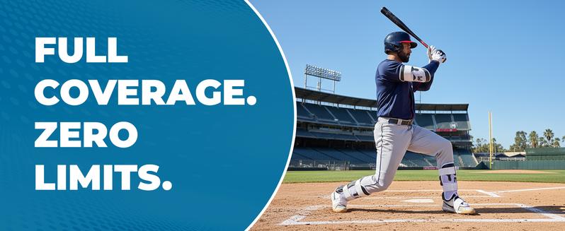 MediCaptain TripleGuard – Complete Baseball Protection Kit for Hitters | Hand, Elbow & Leg Guards | Pro-Level Comfort, Breathable Mesh, Impact-Deflecting Design