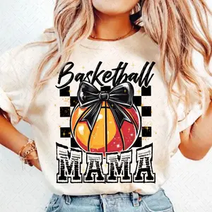 Basketball Mama T-Shirt, Retro Basketball Distressed Mom T-Shirt Mug, Game Day Clipart, Sports Mom Printing Instant