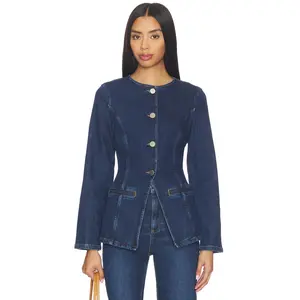 ALIGNE Daphne Denim Blazer in Ocean Blue