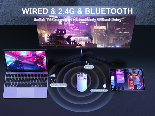 ATTACK SHARK X11 59g Lightweight Wireless Gaming Mouse,with Grip Tape,RGB Charging Dock,up t0 22000 DPI,PixArt PAW3311 Gaming Sensor,for PC Mac Gamers