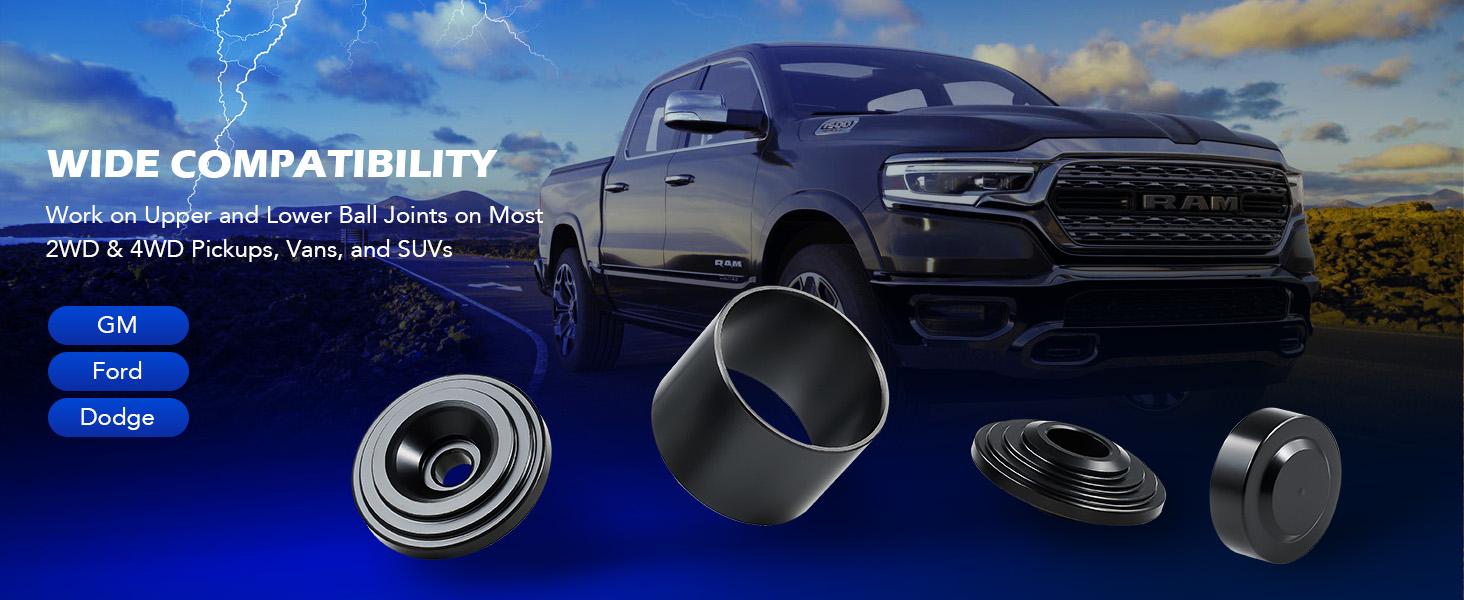 Orion Motor Tech Ball Joint Press Kit, 21-Piece Master Ball Joint Removal Tool with C-Frame, Heavy-Duty Brake Anchor Pin U Joint Ball Joint Press Tool for 2WD and 4WD Cars Black/Blue/Green, Car Repair Tool Kit