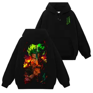 [Ace Shop] Roronoa Zoro King Of Hell - One Piece Op #79 Hoodie T-Shirt Sweatshirt Retro Vintage Unisex Graphic 90s Cotton, Gift For Wibu, Anime Manga Y2K Streetwear