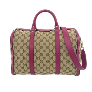 Pre-owned GUCCI GG canvas Tote Bags Convertible Joy Boston Bag GG with Leather Medium JV00200