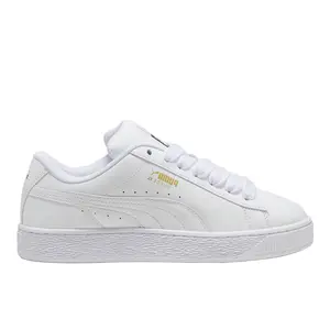 PUMA Mens Suede Xl Leather Lace Up Sneakers Shoes Casual - White