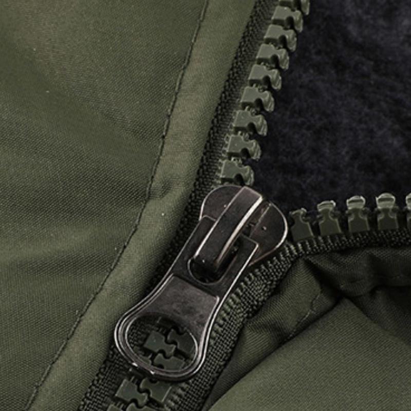 Clean Gent Men's Winter Jacket Waterproof Windproof Snow Coat Warm Fleece Lined with Multiple Pockets Hooded Outdoor Sports Jacket