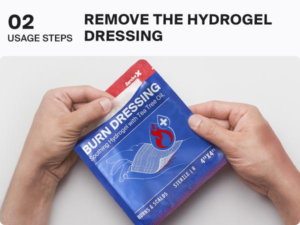 SURVIVEX Burn Dressing Kit with Tea Tree Oil - Hydrogel Burn Pads, Cooling Gels, Non-Adhesive Dressings & Gauze - Complete First Aid for Instant Cooling, Soothing & Relief