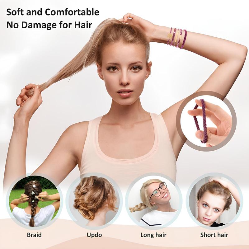 Hair Ties Bracelet for Women(10PCS) 5 Styles Soft Braided Boho Hair Bands Elastic No Damage Hair Ties for Girls thick Thin Long Curly Hair Accessories Hair Ties Bracelet for Women(10PCS) 5 Styles Soft Braided Boho Hair Bands Elastic No Damage Hair Ties for Girls thick Thin Long Curly Hair Accessories