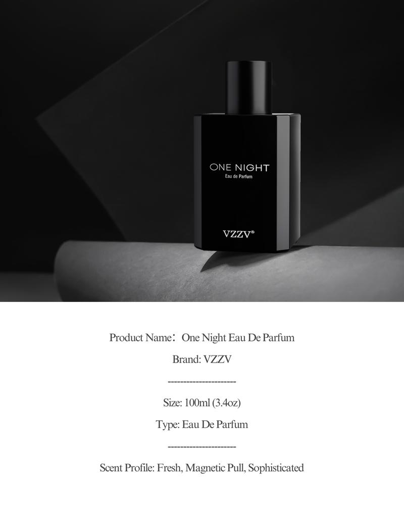 One Night Cologne for Men, Long-Lasting Men's Eau de Parfum 3.4Oz, Captivating & Irresistible Aura Scent for Nightclub, Date Night & Evening Events, Boost Confidence & Attraction