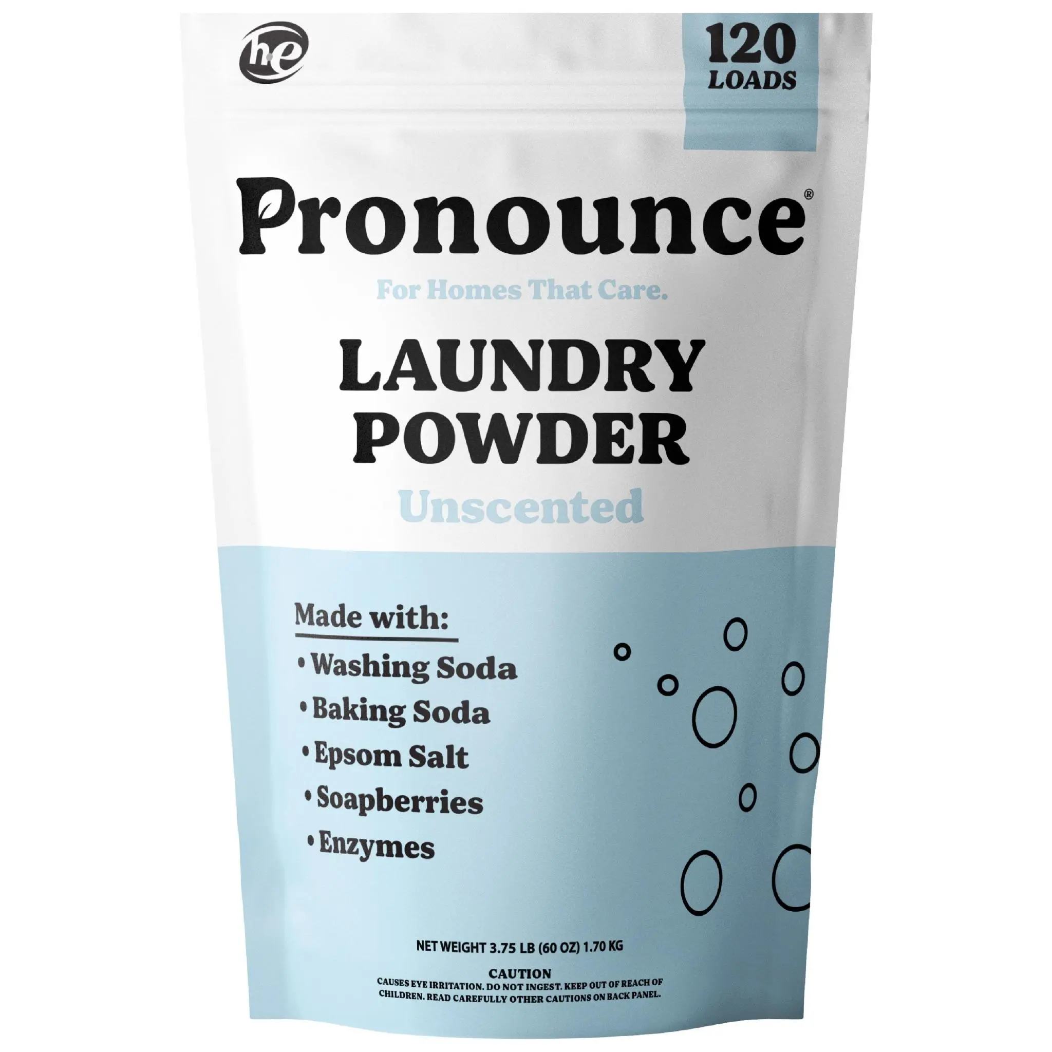 Pronounce Unscented Laundry Powder 120 Loads