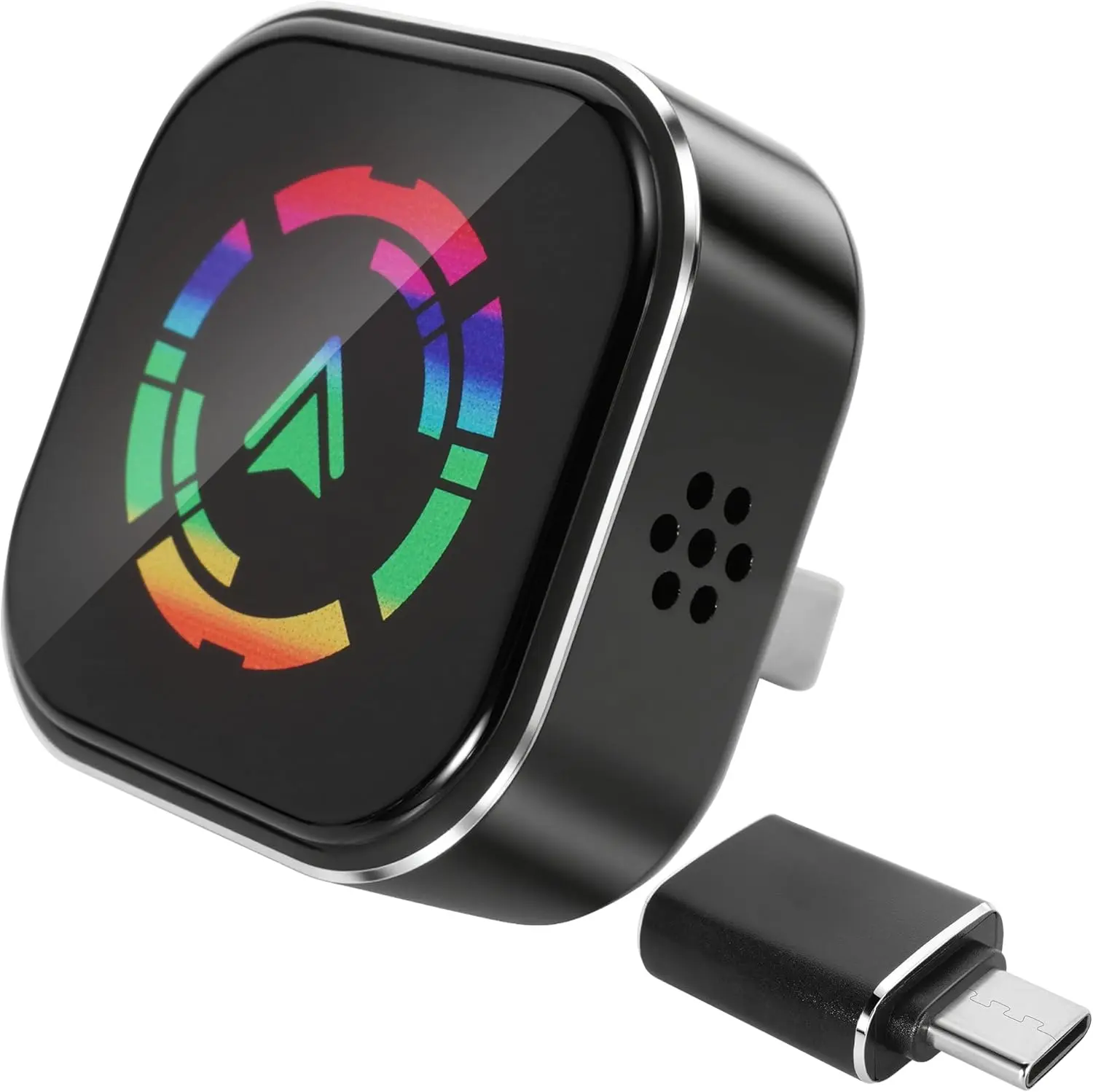 2026 Lastest Wireless CarPlay Adapter, Wired to Wireless for Apple CarPlay & Android Auto, Mini USB Design Car Play Adapter with Type-C Extension, Plug and Play, Stable Connection