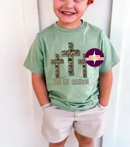 YOUTH & ADULT Camo Cross Trio shirt, country boy clothes, toddler boy clothes, easter's day, family matching shirt