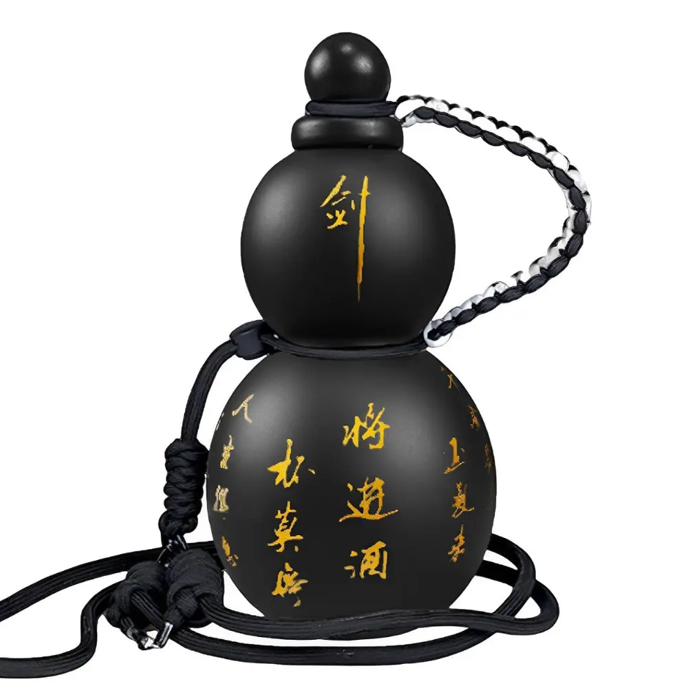 Wukong Gourd Water Bottle, 28oz -Leakproof, BPA-Free Tritan Sports Bottle with Strap, Portable Drinking Bottle, Reusable Unique Style Outdoor Bottle, Flask Cup for Anime Lovers