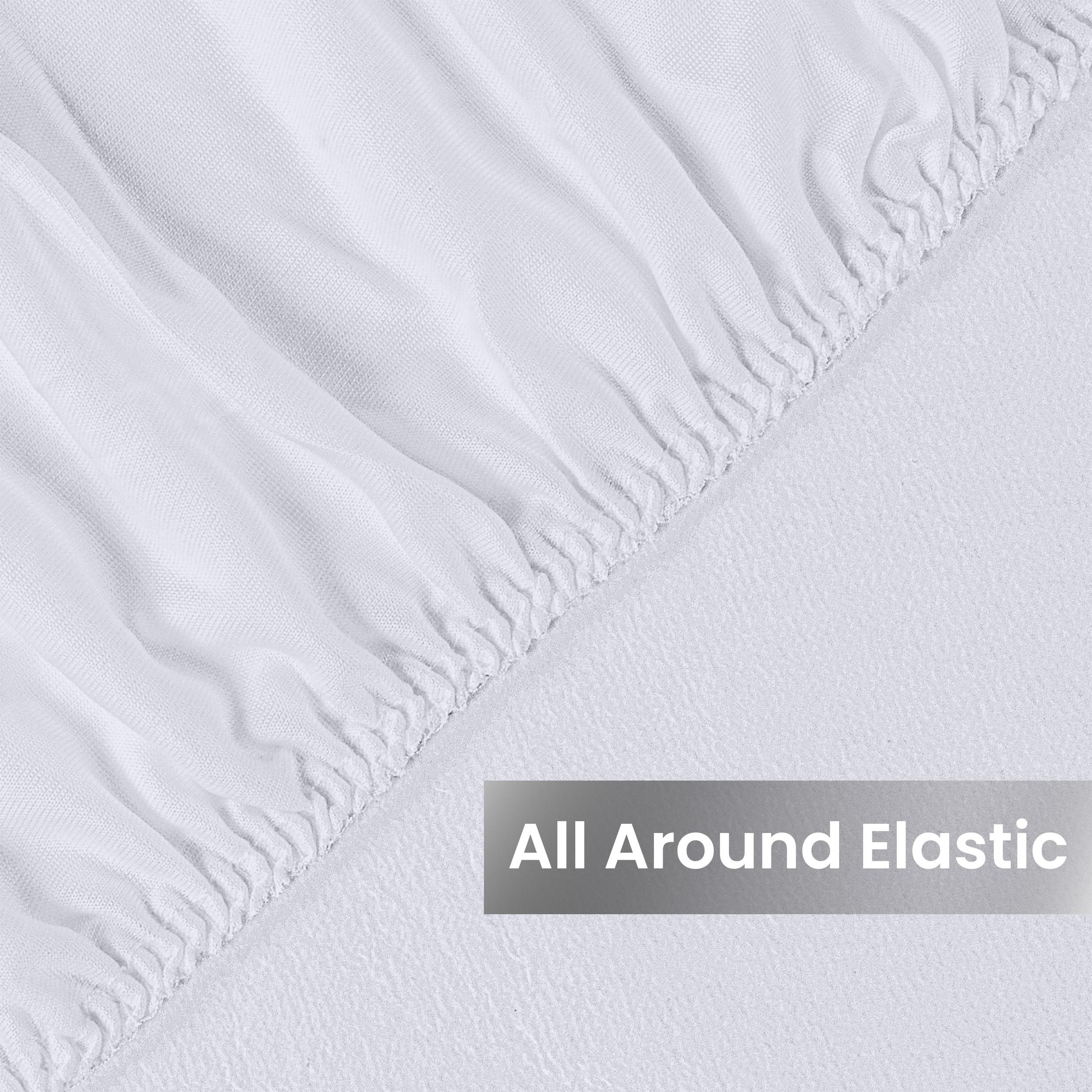 Utopia Bedding Waterproof Mattress Protector – Soft & Breathable Premium 200 GSM Terry Cover – Fitted Sheet Style with Deep Pockets (King & Queen 17”, Full & Twin 15”) – White