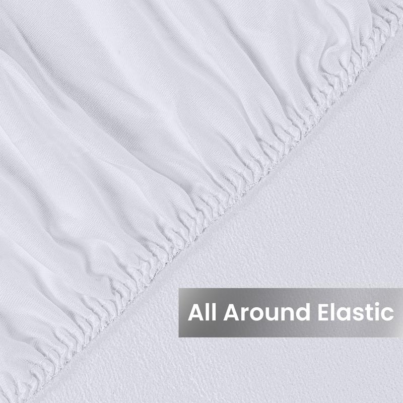 Utopia Bedding Waterproof Mattress Protector – Soft & Breathable Premium 200 GSM Terry Cover – Fitted Sheet Style with Deep Pockets (King & Queen 17”, Full & Twin 15”) – White