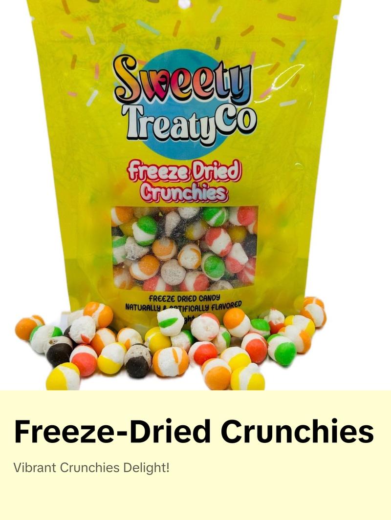 1 Pound Freeze Dried Rainbow Crunchies Candy Snack - Bonbon freeze dried candy