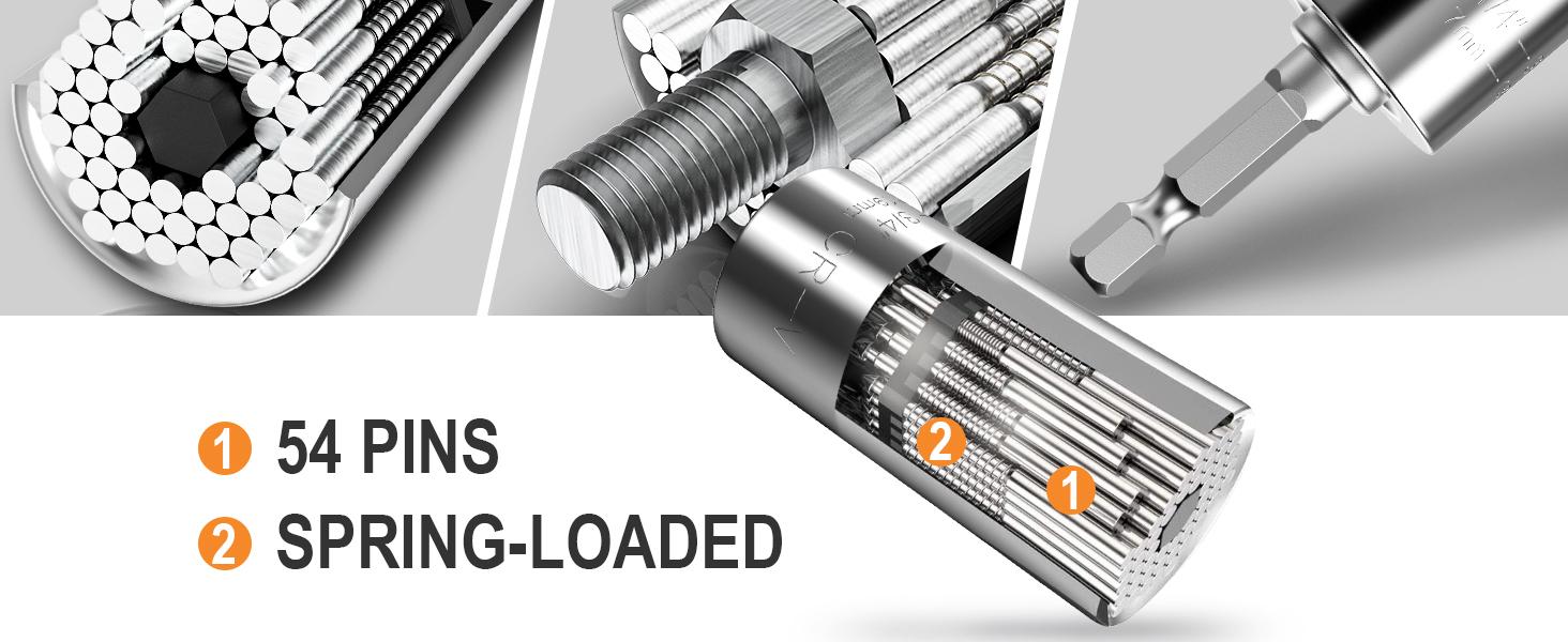 Fathers Day Dad Gifts from Daughter Son Wife Super Universal Socket Tools Gifts for Men, Grip Set with Power Drill Adapter Cool Stuff Gadgets Present Ideas Gifts for Dad Husband Him Grandpa Step Dad