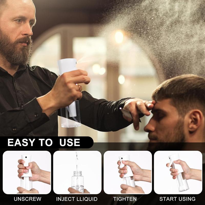 2pcs Continuous Spray Bottle - Ultra Fine Spray bottle,Handheld Sprayer Bottle for Hairstyling, Cleaning, Plants,Pets, Salons & More