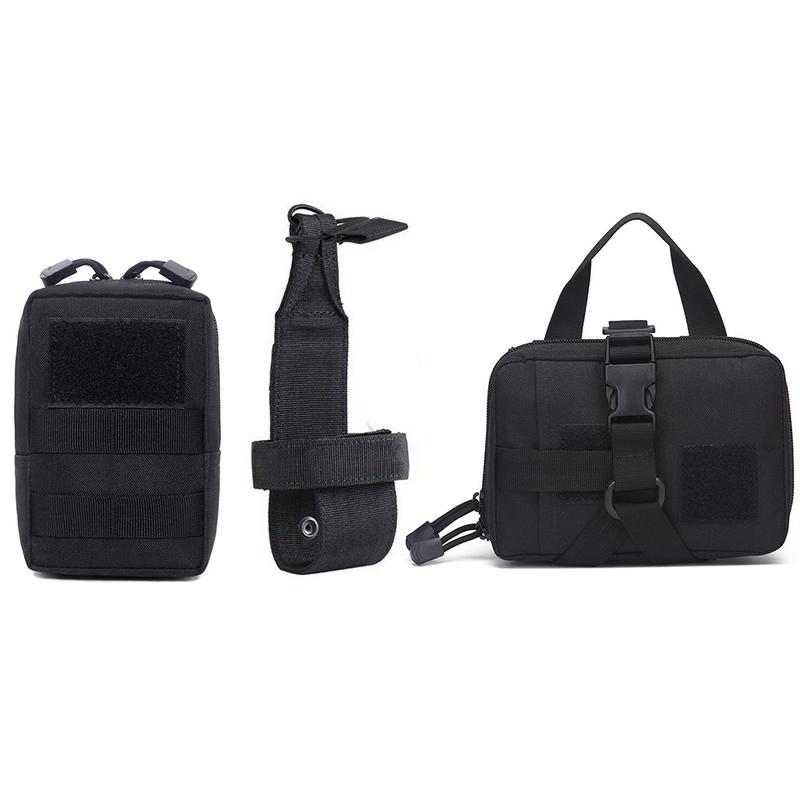 Tactical Dog Harness and Easy Control Training Dog Collar with Bungee Dog Leash Set, Heavy Duty Dog Harness with Handle, No-Pull Service Military Dog Vest Harness for Training Hunting Walking