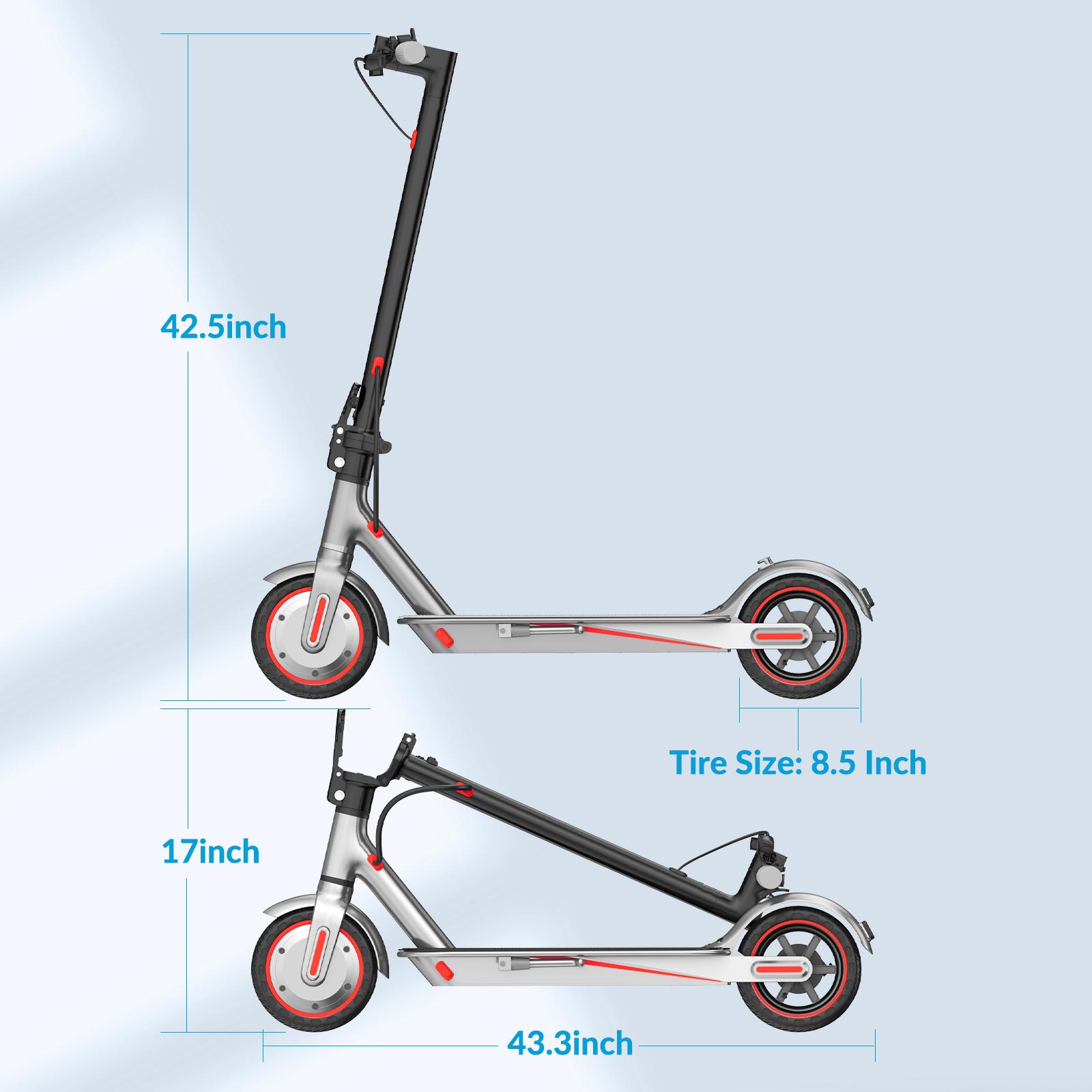 Electric Scooter for Adults 21 Miles Range 350W Motor 19MPH Max Speed 36V 7.8AH Battery Portable Folding Commuting E-Scooter with App Control & Dual Brakes SpringStatements