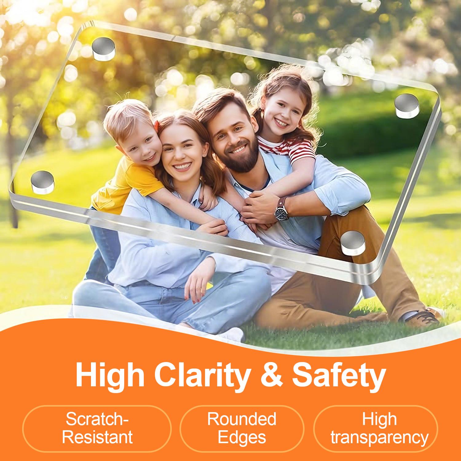 2 Pack Car Visor Magnet Photo Clip,Clear Nonslip Strong Magnetic for Photo Car Visor Clip,Auto Accessories &Couple/Pet Photos -Universal Fit Family Road Trip Memories,polaroid  car  clips