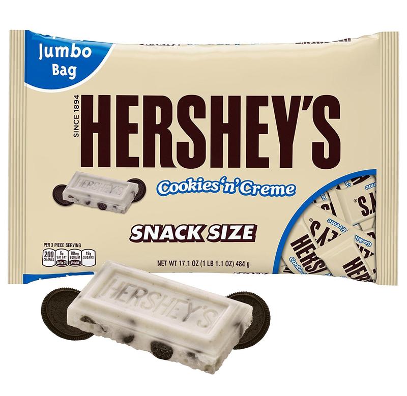 Hershey's Cookie N' Creme Snack Size Bars  Dessert Chocolate