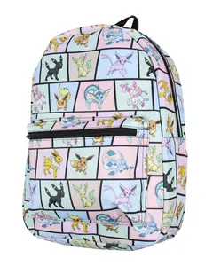 Pokemon Backpack Eevee Evolutions Laptop School Travel Backpack Bag 17"