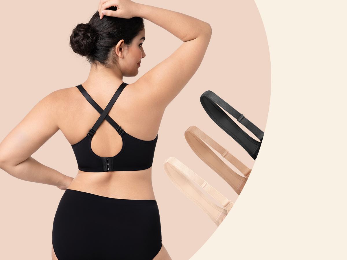 HSIA Alina Full Coverage Underwire Bra Plus Size Supportive Unlined Adjustable Strap Comfort Fit T-Shirt Style SpringStatements