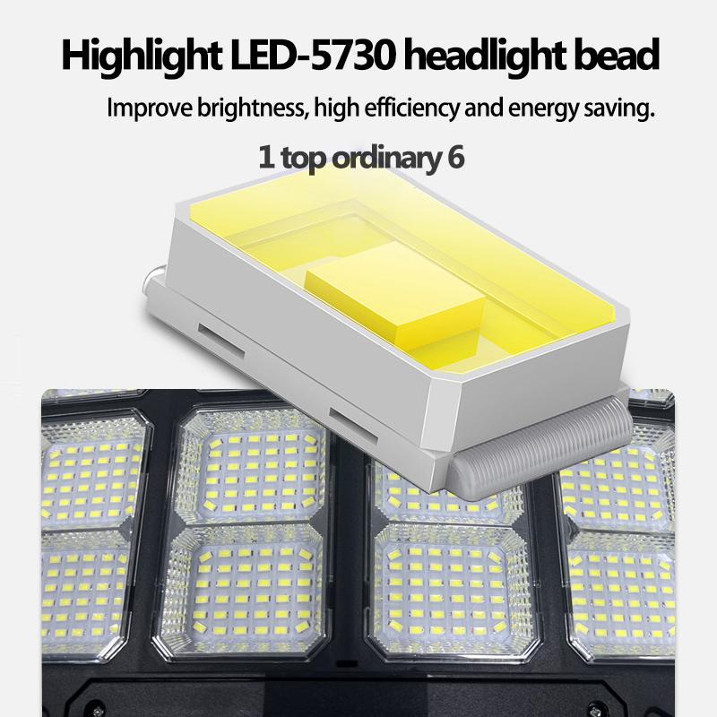 Solar Lights Outdoor Waterproof, Solar Street Light with Motion Sensor, 7000K Dusk to Dawn Security Flood Lights IP66, Commercial Outdoor Lighting for Parking Lot, Yard, Driveway, Farm