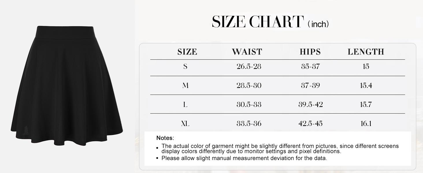 【S-XL&16-28W】Hanna Nikole Women Plus Size Casual Mini Skater Skirt Elastic Lining High Waist Basic Flared Skorts Pleated with Pocket Black Womenswear Palda Fitted Minimalist Bottom mini skirt #TikTokShopBlackFriday SpringStatements