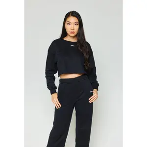 Cropped Fleece Pullover